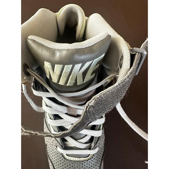 Nike Air Revolution Sky Hi Wedge Gray Shoes Women 7.5 Grey / Sea Foam 2014 Rare - Picture 8 of 9